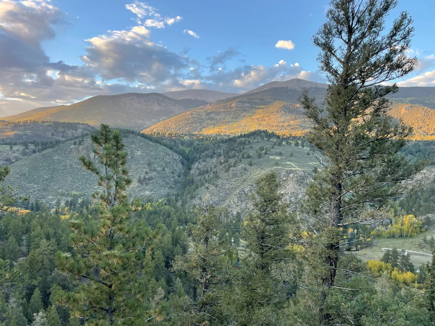 Mountain vista over the Colorado Rockies